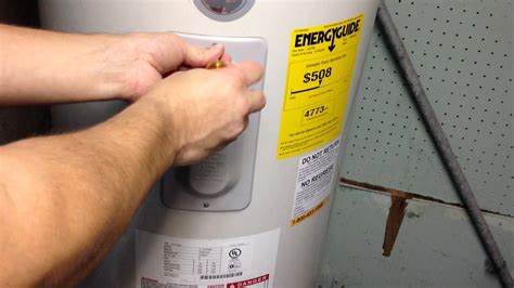 electric water heater reset button